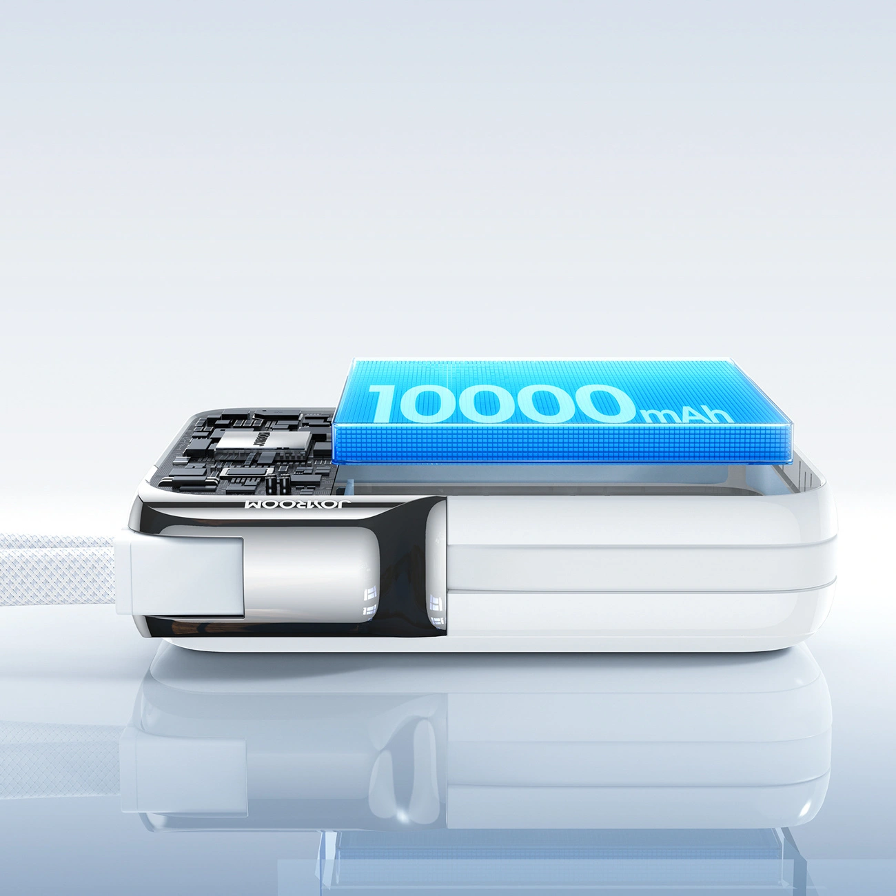 Εξωτερική Μπαταρία Joyroom JR-PBF27 Pro, 10000mAh, 30W, QC + PD, 1 x Lightning - 2 x USB-C, Λευκή