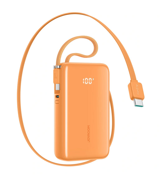 Εξωτερική Μπαταρία Joyroom JR-PR2, 10000mAh, 35W, PD, 3 x USB-C, Πορτοκαλί