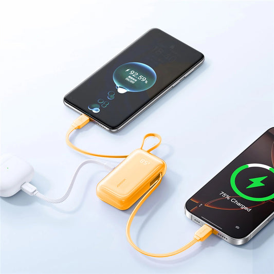 Εξωτερική Μπαταρία Joyroom JR-PR2, 10000mAh, 35W, PD, 3 x USB-C, Πορτοκαλί