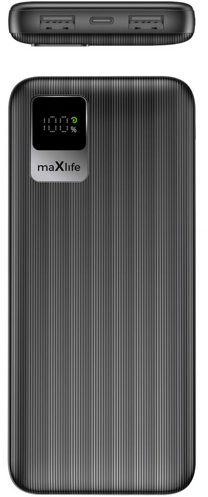 MaXlife MXPB-07 External Battery, 10000mAh, 10W, 2 x USB-A, Black