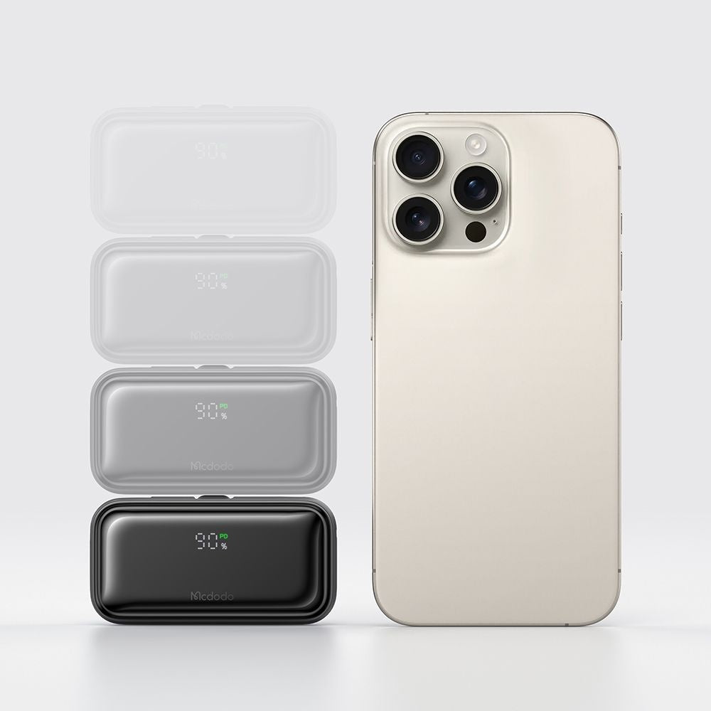 Εξωτερική Μπαταρία McDodo MC-7800 Freekit, 5000mAh, 22.5W, PD, 1 x Lightning - 2 x USB-C, Μαύρη