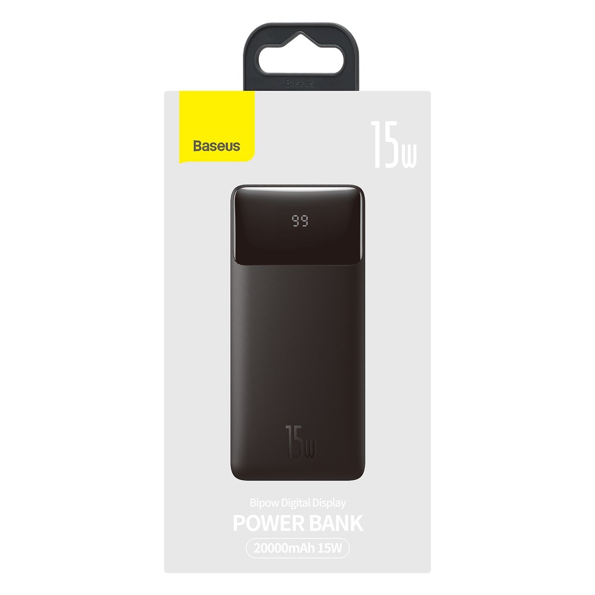 Εξωτερική μπαταρία Baseus Bipow, 20000mAh, 15W, 1 x USB-C - 2 x USB-A, μαύρο PPBD0501010101 