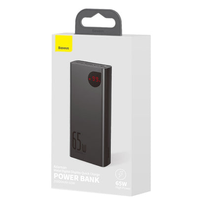 Εξωτερική μπαταρία Baseus Adaman, 20000mAh, 65W, QC + PD, 1 x USB-C - 2 x USB-C, μαύρο PPIMDA-D01 PPIMDA-D01 