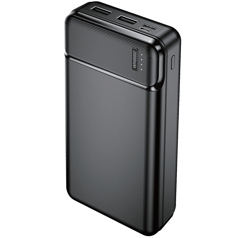 MaXlife MXPB-01 Εξωτερική μπαταρία, 20000mAh, 12W, 2 x USB-A, Μαύρο