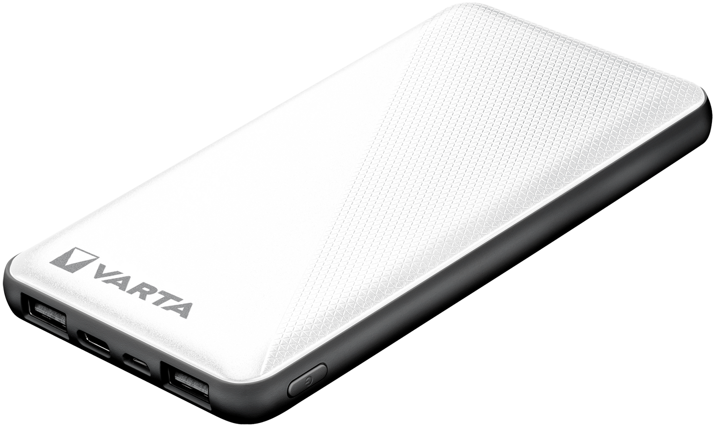 Εξωτερική μπαταρία Varta Energy, 10000mAh, 15W, 2 x USB-A - 1 x USB-C, λευκό