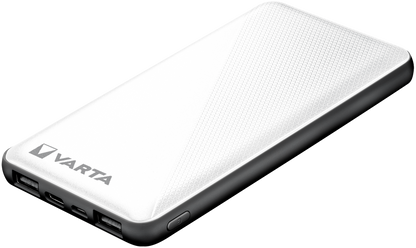 Εξωτερική μπαταρία Varta Energy, 10000mAh, 15W, 2 x USB-A - 1 x USB-C, λευκό