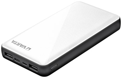 Εξωτερική μπαταρία Varta Energy, 15000mAh, 15W, 2 x USB-A - 1 x USB-C, λευκό