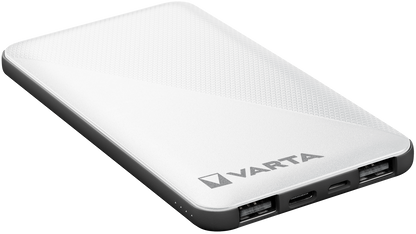 Εξωτερική μπαταρία Varta Energy, 5000mAh, 15W, 2 x USB-A - 1 x USB-C, λευκό