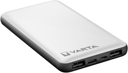 Εξωτερική μπαταρία Varta Energy, 10000mAh, 15W, 2 x USB-A - 1 x USB-C, λευκό