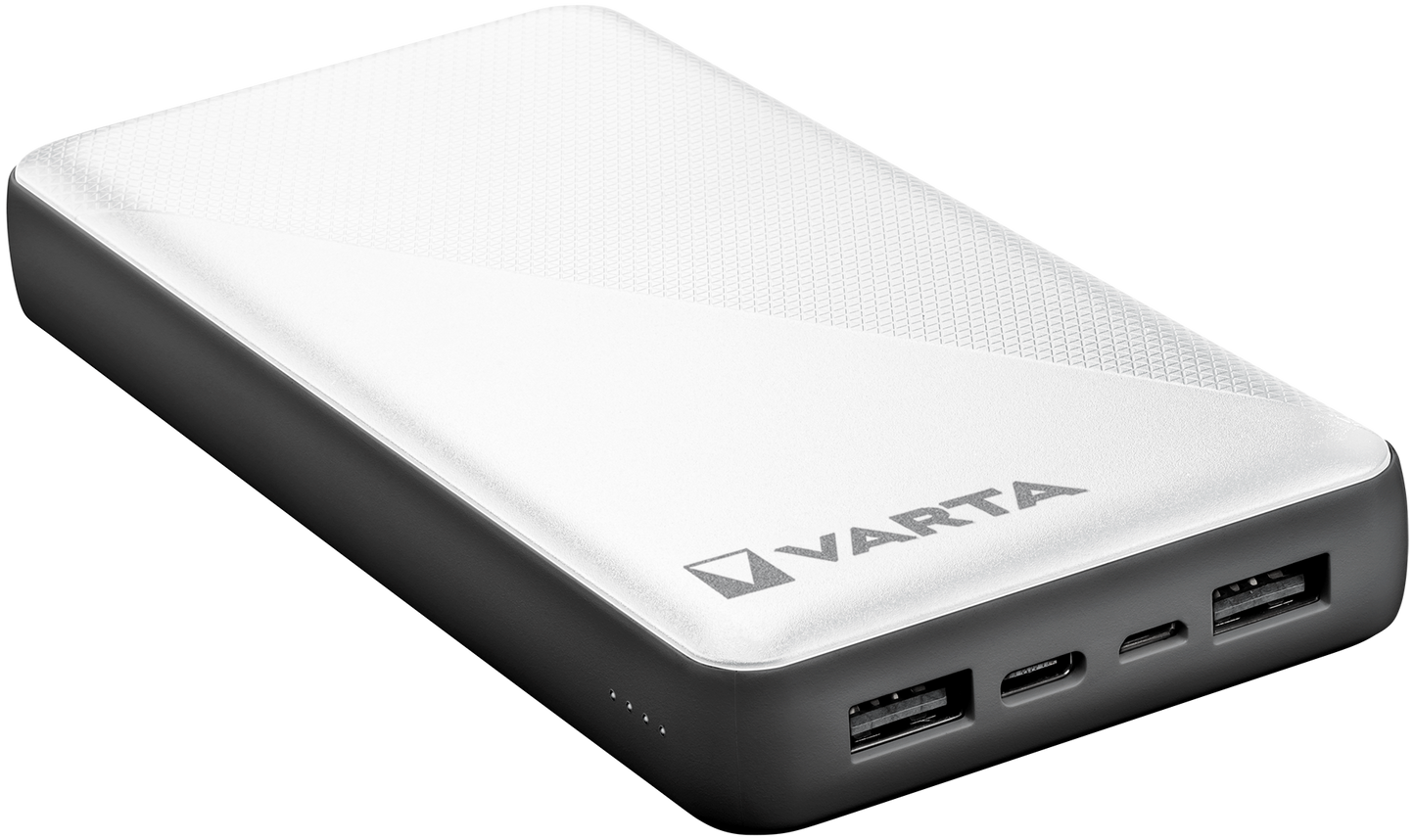 Εξωτερική μπαταρία Varta Energy, 20000mAh, 15W, 2 x USB-A - 1 x USB-C, λευκό