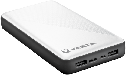 Εξωτερική μπαταρία Varta Energy, 20000mAh, 15W, 2 x USB-A - 1 x USB-C, λευκό