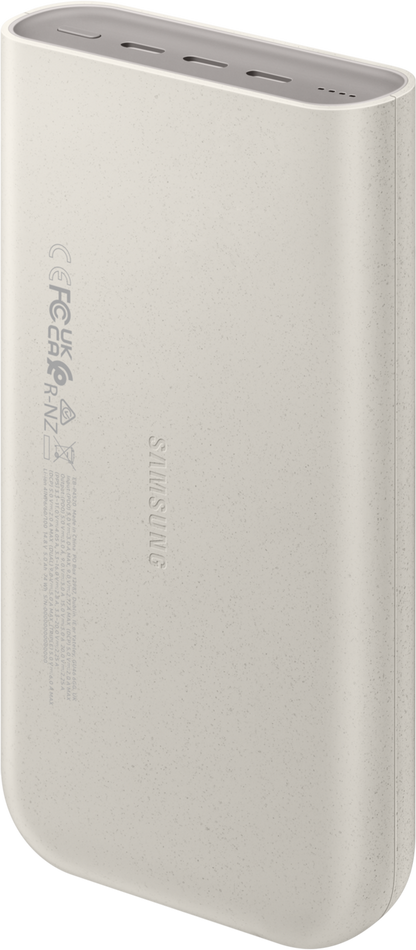 Εξωτερική μπαταρία Samsung, 20000mAh, 45W, PD, 3 x USB-C, μπεζ EB-P4520XUEGEU 