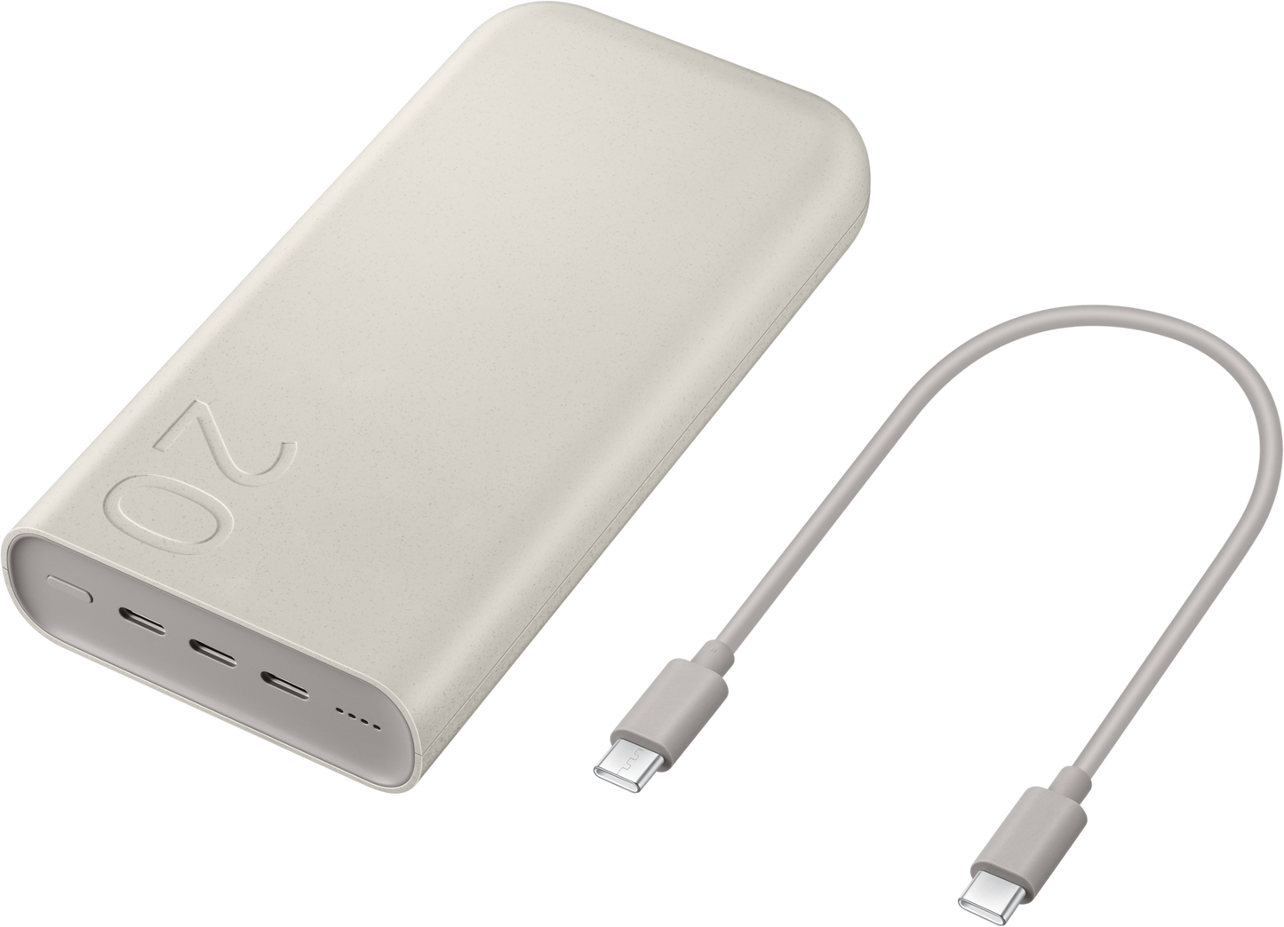 Εξωτερική μπαταρία Samsung, 20000mAh, 45W, PD, 3 x USB-C, μπεζ EB-P4520XUEGEU 