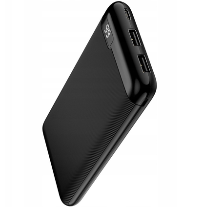 Εξωτερική Μπαταρία Setty SPBL-10, 10000mAh, 10W, 2 x USB-A, Μαύρη