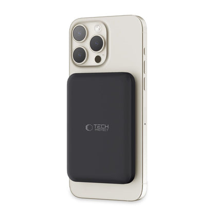 Tech-Protect PB10 LifeMag Ασύρματη εξωτερική μπαταρία, 5000mAh, 15W, PD + FQI, 1 x QI - 1 x USB-C, Μαύρο