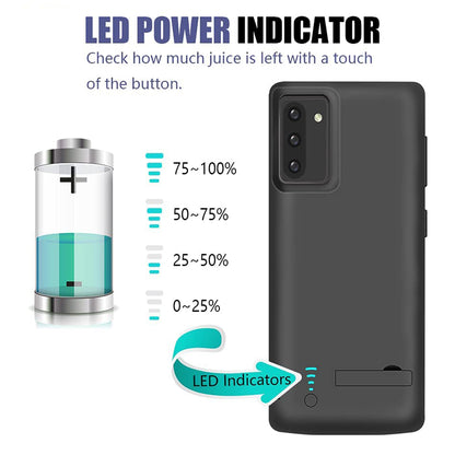 Εξωτερική Μπαταρία Τύπου Θήκης Techsuit Power Pro Battery για Samsung Galaxy Note 10 5G N971 / Note10 N970, 5000mAh, Μαύρη