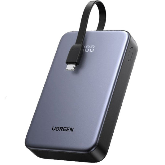 Εξωτερική Μπαταρία UGREEN PB505, 20000mAh, 22.5W, QC + PD, 1 x USB-A - 2 x USB-C, Γκρι