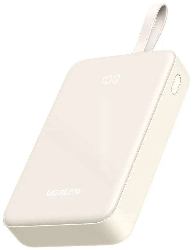 Εξωτερική Μπαταρία UGREEN PB521, 20000mAh, 30W, QC + PD, 1 x USB-A - 2 x USB-C, Λευκή