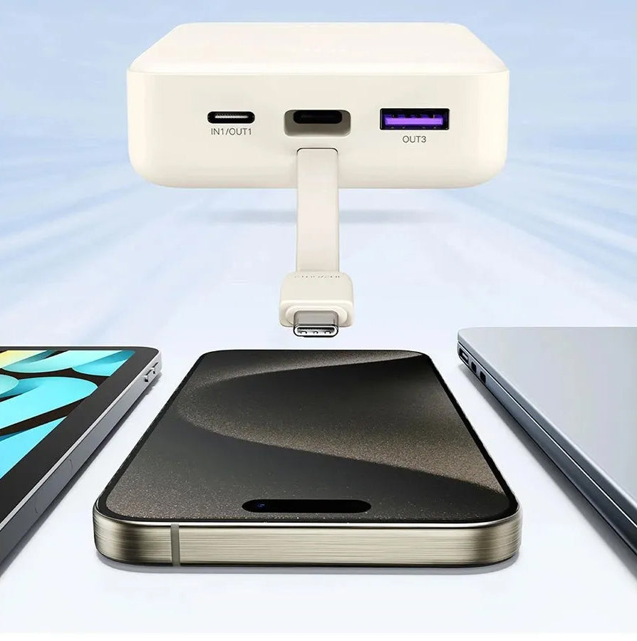Εξωτερική Μπαταρία UGREEN PB521, 20000mAh, 30W, QC + PD, 1 x USB-A - 2 x USB-C, Λευκή