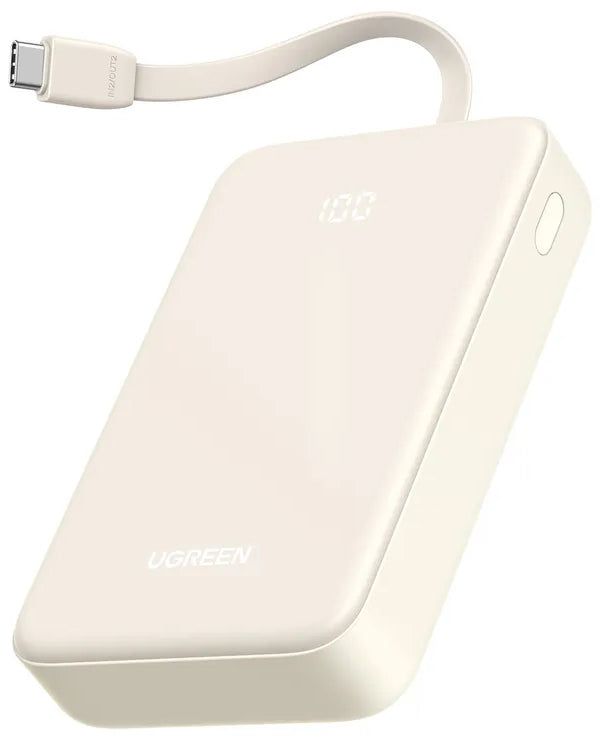 Εξωτερική Μπαταρία UGREEN PB521, 20000mAh, 30W, QC + PD, 1 x USB-A - 2 x USB-C, Λευκή