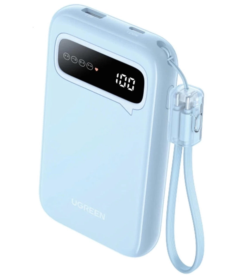 Εξωτερική Μπαταρία UGREEN PB522, 10000mAh, 20W, QC + PD, 1 x USB-A - 1 x USB-C, Μπλε