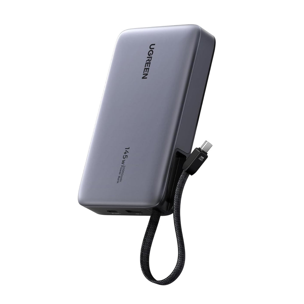 Εξωτερική Μπαταρία UGREEN PB551 (55992B), 20000mAh, 145W, QC + PD, 1 x USB-A - 2 x USB-C, Γκρι