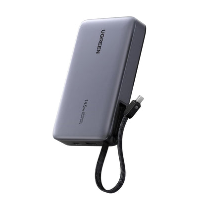 Εξωτερική Μπαταρία UGREEN PB551 (55992B), 20000mAh, 145W, QC + PD, 1 x USB-A - 2 x USB-C, Γκρι