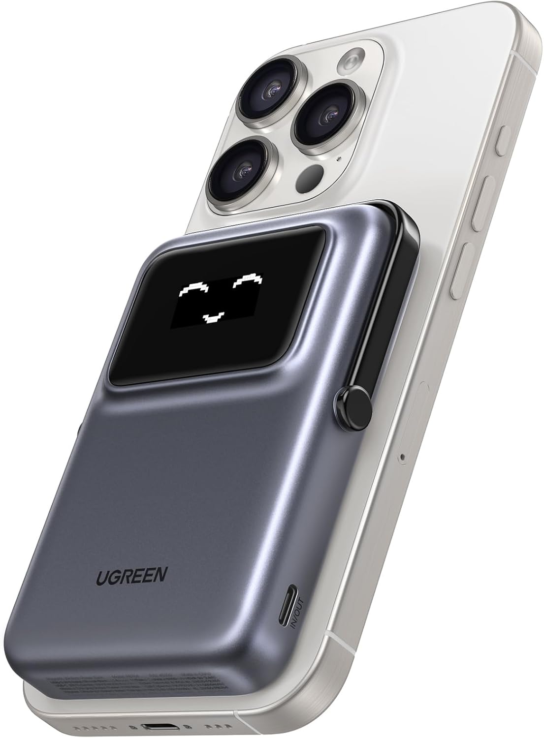 Εξωτερική Μπαταρία Wireless UGREEN PB572 Uno, 10000mAh, 20W, PD + FQI, 1 x QI - 1 x USB-C, Γκρι