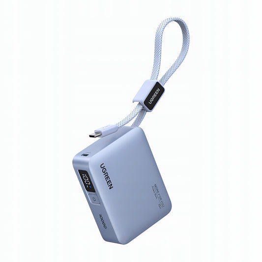 Εξωτερική Μπαταρία UGREEN PB584 (75173B), 10000mAh, 33W, QC + PD, 1 x USB-A - 2 x USB-C, Μπλε