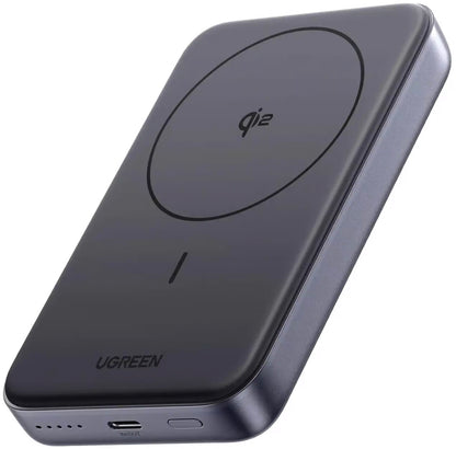 Εξωτερική Μπαταρία UGREEN PB761, 10000mAh, 30W, PD + FQI, 1 x QI - 1 x USB-C, Γκρι