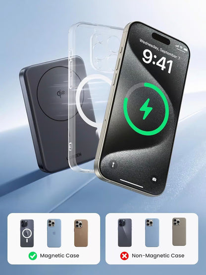 Εξωτερική Μπαταρία UGREEN PB761, 10000mAh, 30W, PD + FQI, 1 x QI - 1 x USB-C, Γκρι
