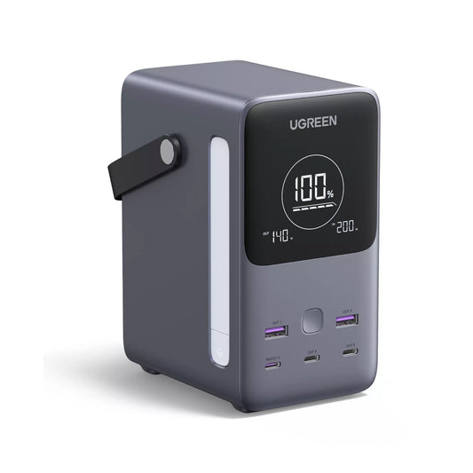 UGREEN PB770 External Battery, 48000mAh, 300W, QC + PD, 2 x USB-A - 3 x USB-C, Gray