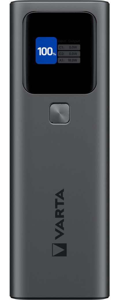 Εξωτερική Μπαταρία Varta High Speed, 27000mAh, 140W, QC + PD, 1 x USB-A - 2 x USB-C, Μαύρη