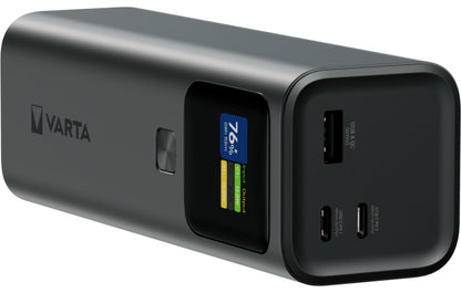 Εξωτερική Μπαταρία Varta High Speed, 27000mAh, 140W, QC + PD, 1 x USB-A - 2 x USB-C, Μαύρη