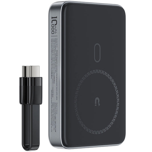 Εξωτερική Μπαταρία Wireless Acefast M10, 10000mAh, 30W, PD + FQI, 1 x QI - 2 x USB-C, Μαύρη