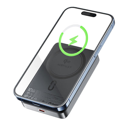 Εξωτερική Μπαταρία Wireless Acefast M11, 10000mAh, 30W, PD + FQI, 1 x QI - 1 x USB-C, Μαύρη