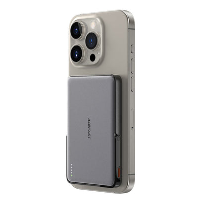 Εξωτερική Μπαταρία Wireless Acefast M16, 5000mAh, 18W, PD + FQI, 1 x QI - 1 x USB-C, Μαύρη