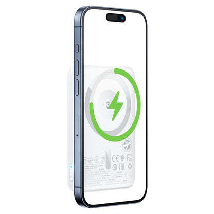 Εξωτερική Μπαταρία Wireless Acefast M25, 5000mAh, 20W, PD + FQI, 1 x QI - 1 x USB-C, Λευκή