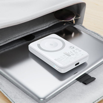 Εξωτερική Μπαταρία Wireless Acefast M25, 5000mAh, 20W, PD + FQI, 1 x QI - 1 x USB-C, Λευκή