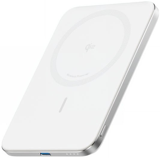 Εξωτερική Μπαταρία Ασύρματη Anker Nano, 5000mAh, 20W, PD + FQI, 1 x QI - 1 x USB-C, Λευκή A1665H21