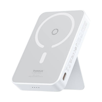 Εξωτερική Μπαταρία Wireless Baseus MagPro PPCXZ05, 5000mAh, 20W, PD + FQI, 1 x QI - 1 x USB-C, Λευκή P10064101223-00