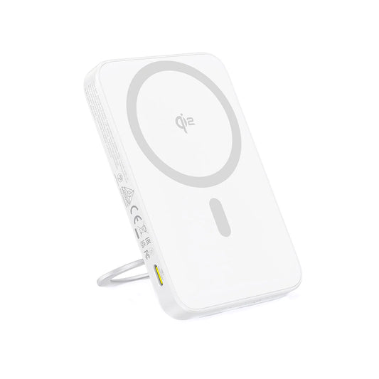 Εξωτερική Μπαταρία Wireless Baseus PicoGo, 5000mAh, 20W, PD + FQI, 1 x QI - 1 x USB-C, Λευκή P10076800213-01