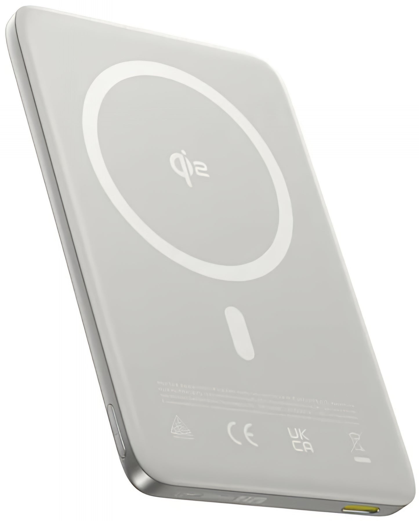 Baseus PicoGo AM41 Wireless External Battery, 10000mAh, 27W, PD + FQI, 1 x QI - 1 x USB-C, Beige E0027203