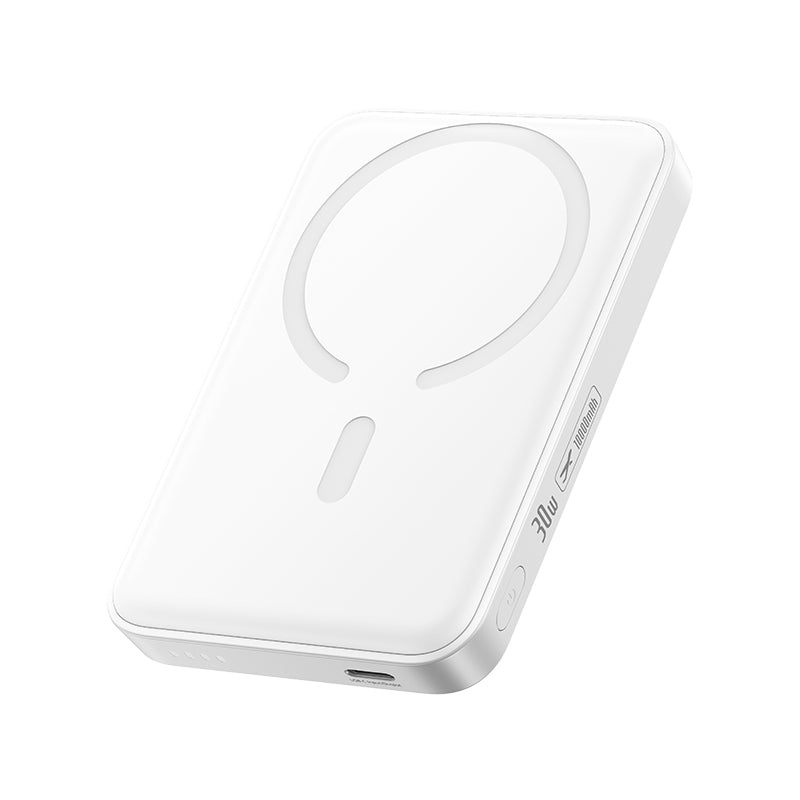 Εξωτερική Ασύρματη Μπαταρία Baseus EnerFill FM11, 10000mAh, 30W, PD + FQI, 1 x QI - 1 x USB-C, Λευκό