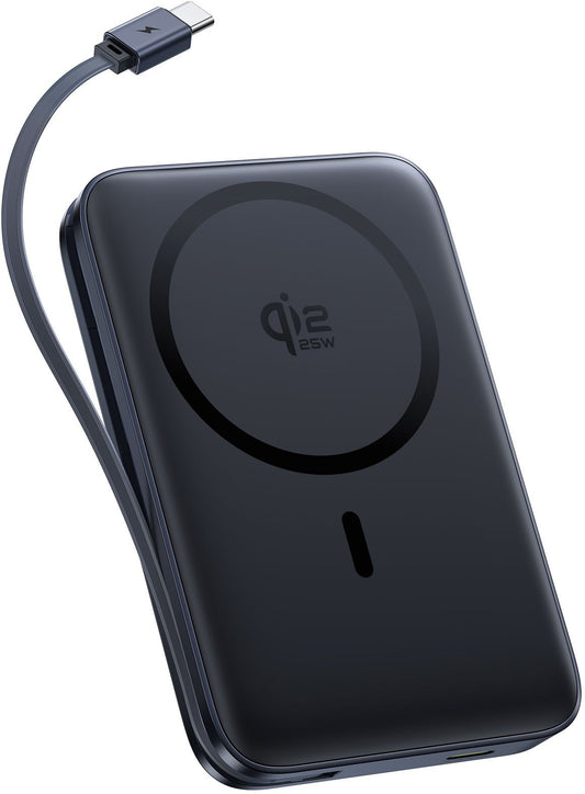 Εξωτερική Ασύρματη Μπαταρία Baseus PicoGo AM61, 10000mAh, 45W, PD + FQI, 1 x QI - 2 x USB-C, Μαύρο E0028V00