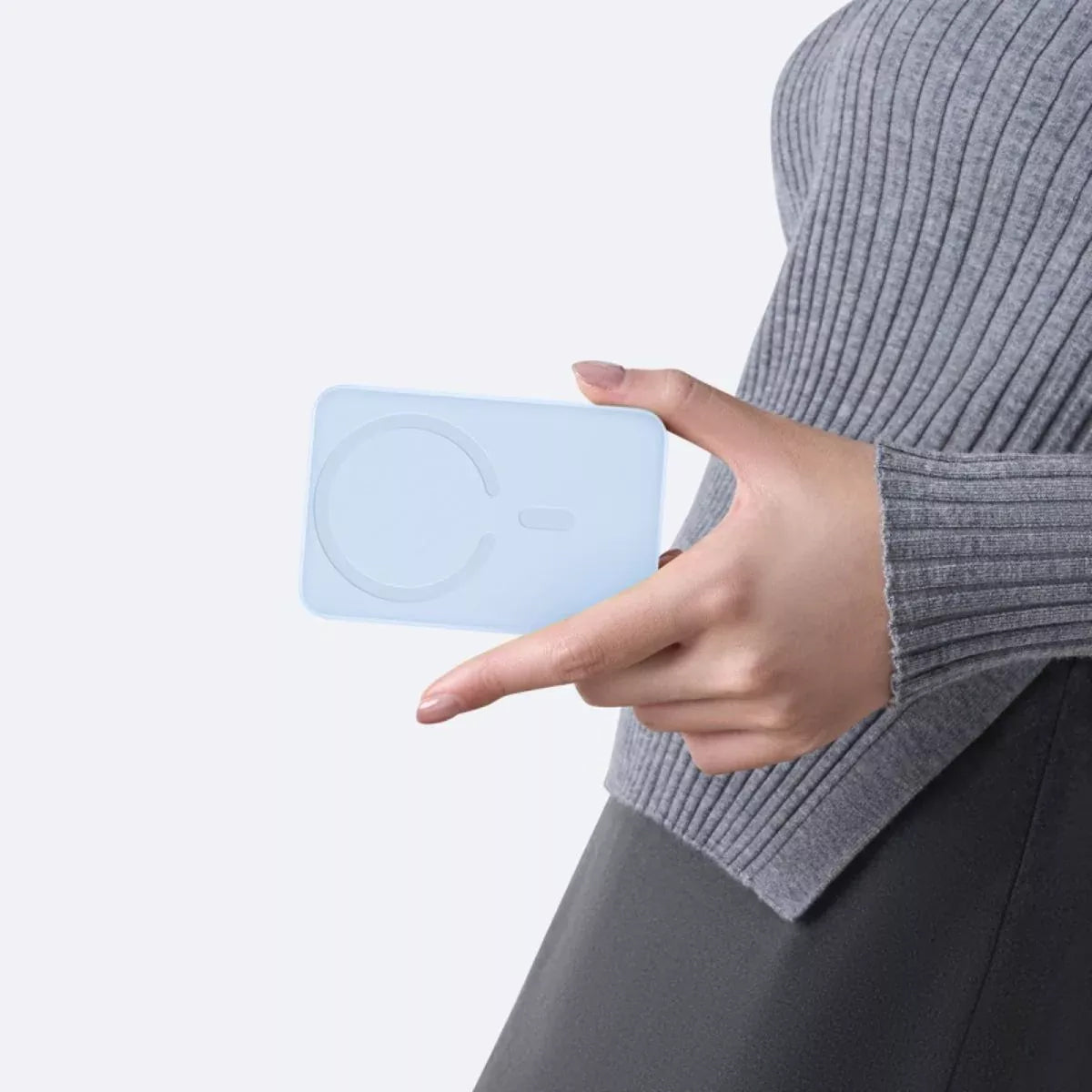 Εξωτερική Ασύρματη Μπαταρία Baseus EnerFill FM11 Ultra-Mini, 10000mAh, 22.5W, PD + FQI, 1 x QI - 1 x USB-C, Μπλε P1008210E313-00