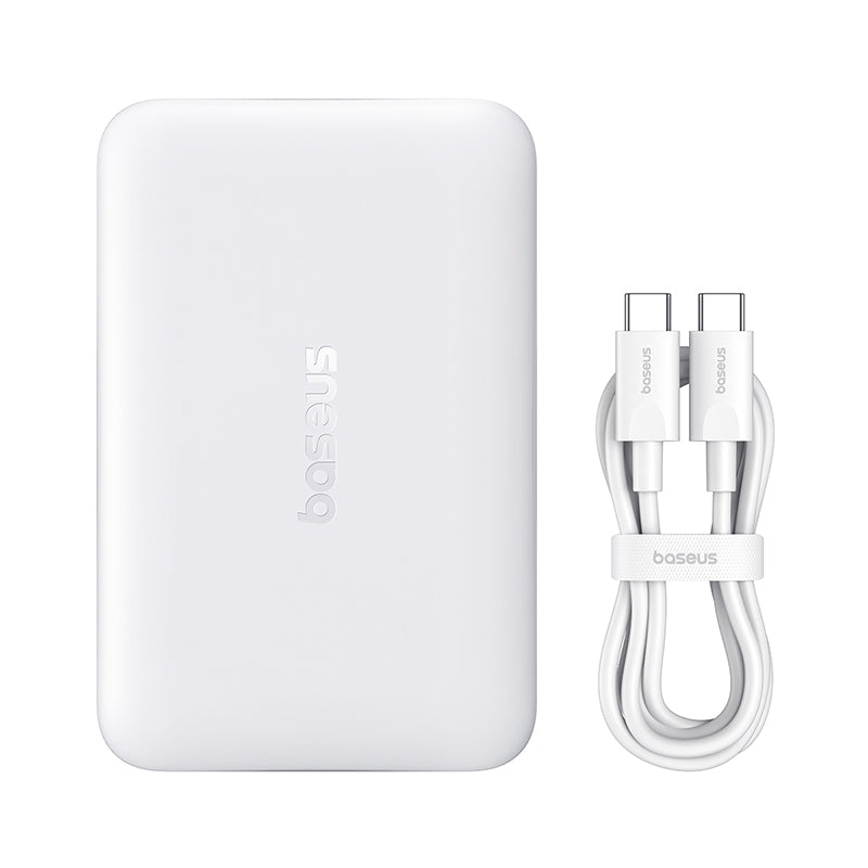 Εξωτερική Ασύρματη Μπαταρία Baseus EnerFill FM11, 10000mAh, 30W, PD + FQI, 1 x QI - 1 x USB-C, Λευκό