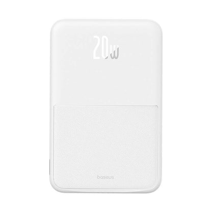 Εξωτερική Μπαταρία Wireless Baseus MagPro PPCXZ05, 5000mAh, 20W, PD + FQI, 1 x QI - 1 x USB-C, Λευκή P10064101223-00