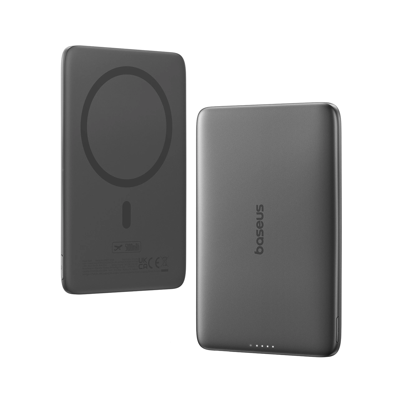 Εξωτερική Μπαταρία Wireless Baseus PicoGo AM41, 5000mAh, 20W, PD + FQI, 1 x QI - 1 x USB-C, Μαύρη