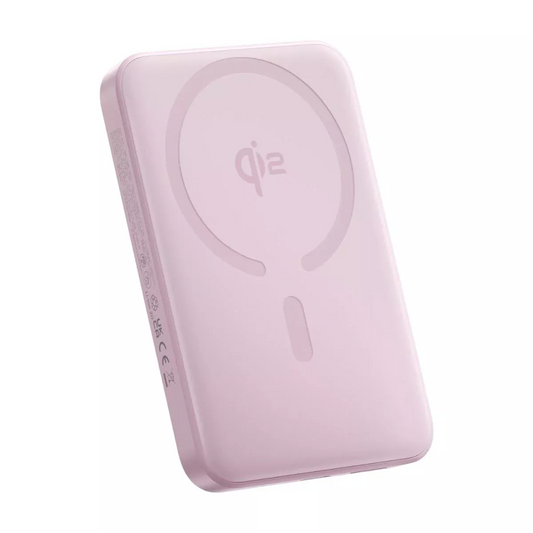 Εξωτερική Μπαταρία Ασύρματη Baseus Enerfill FM12, 10000mAh, 22.5W, PD + FQI, 1 x QI - 1 x USB-C, Ροζ E0028502